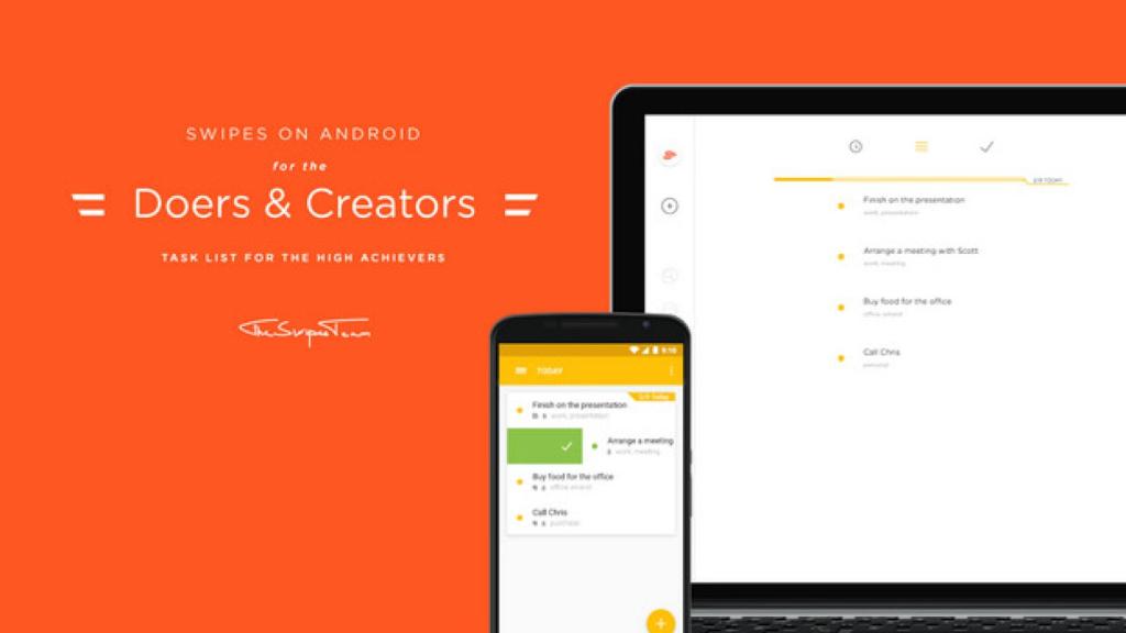 Swipes, un gestor de tareas para Android tan fácil de usar como las agendas de papel