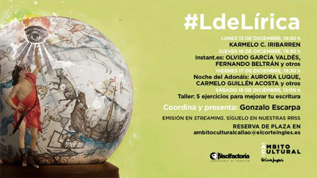 Imagen | Karmelo C. Iribarren, Aurora Luque, Olvido García Valdés... Traca de fin de año en #LdeLírica