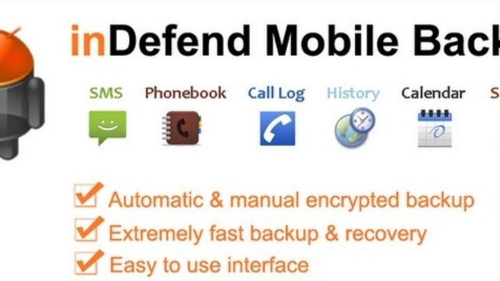 InDefend: Crea backups encriptados de tu android y guárdalos en la nube