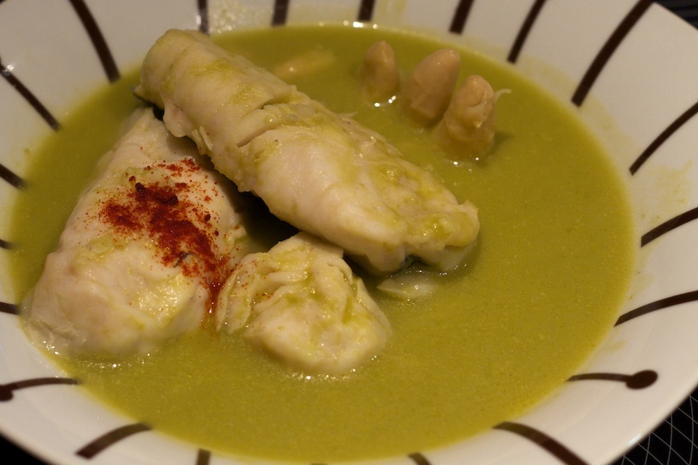 salsa verde con merluza