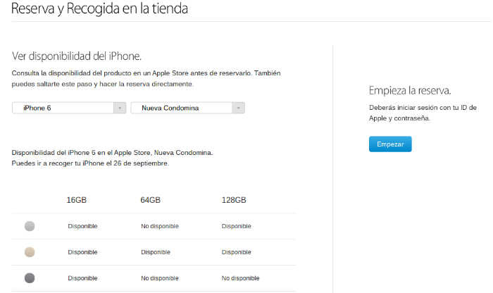 reserva iphone