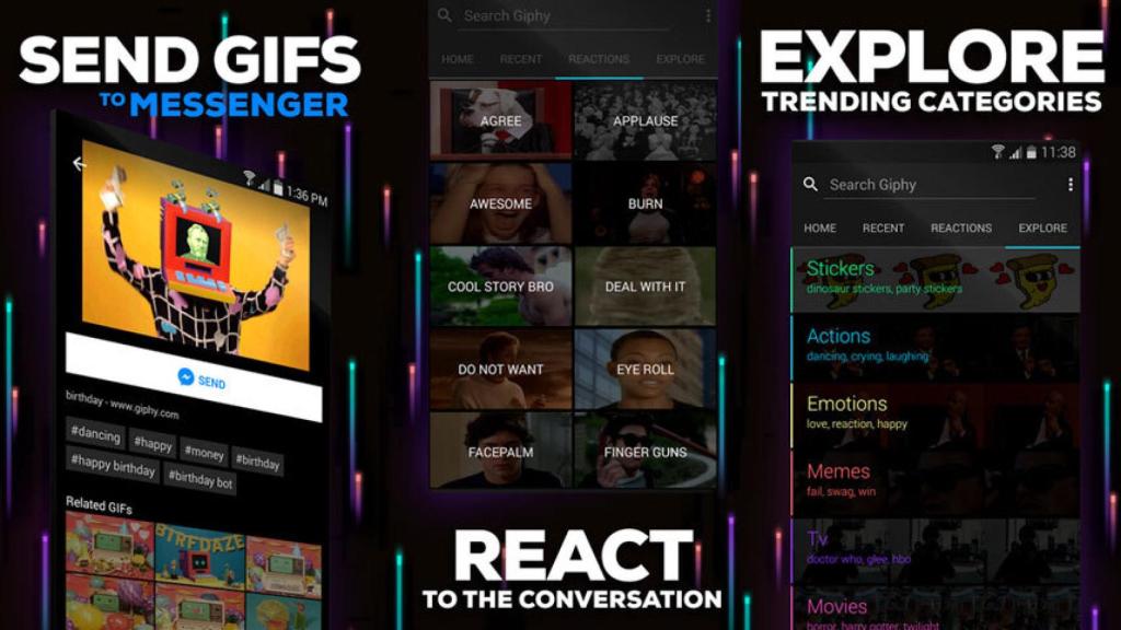 GIPHY, envía gifs a través de Facebook Messenger