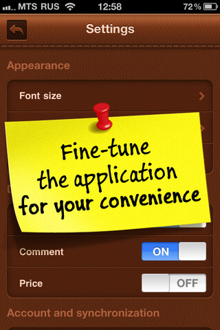 GroceryMate-opciones