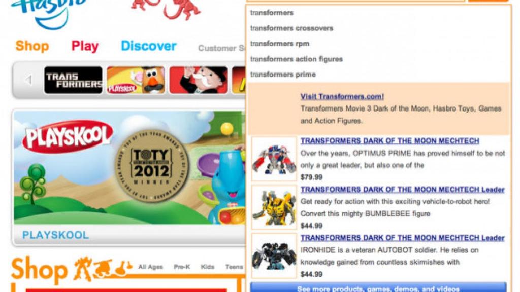 hasbro google instant