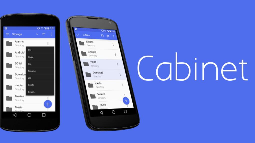 Cabinet, un explorador de archivos minimalista y con interfaz Material Design