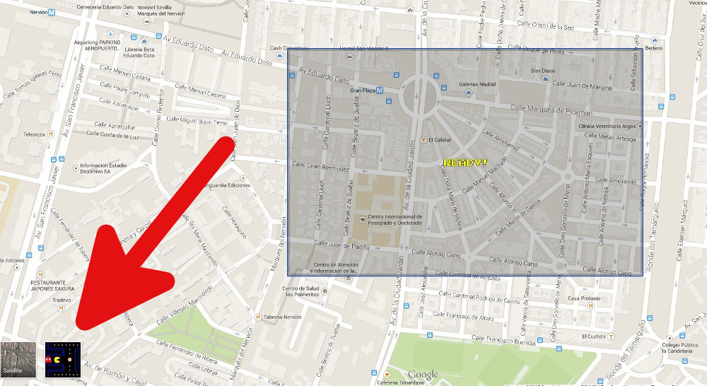 pacman google maps 1