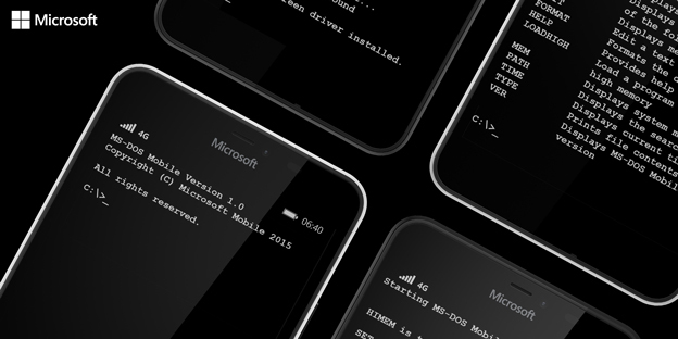 ms-dos windows phone 6