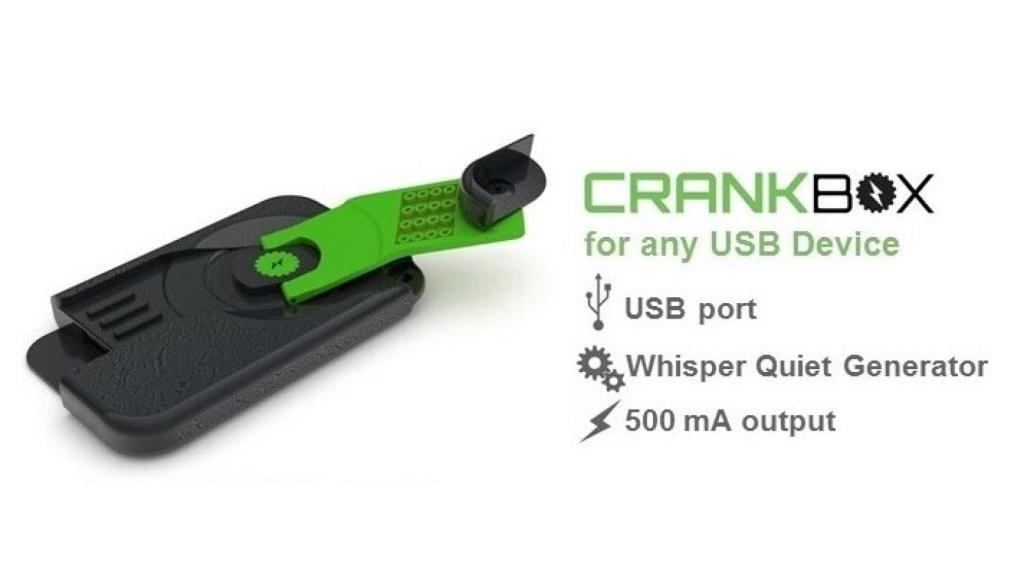 CrankBox, la manivela para cargar nuestro móvil