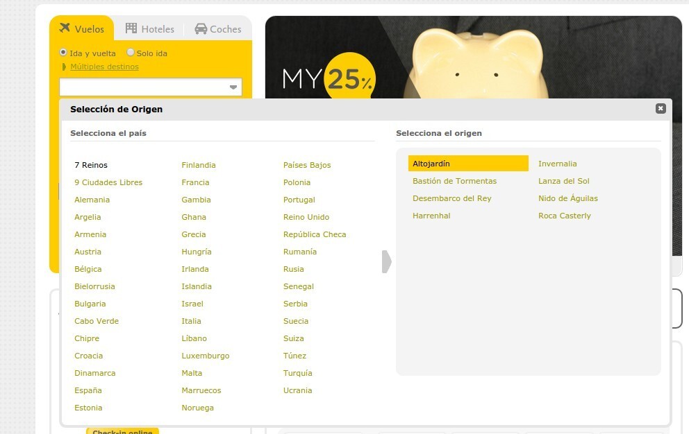 vueling juego de tronos 1