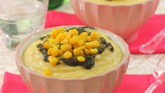 Crema de maíz y coliflor