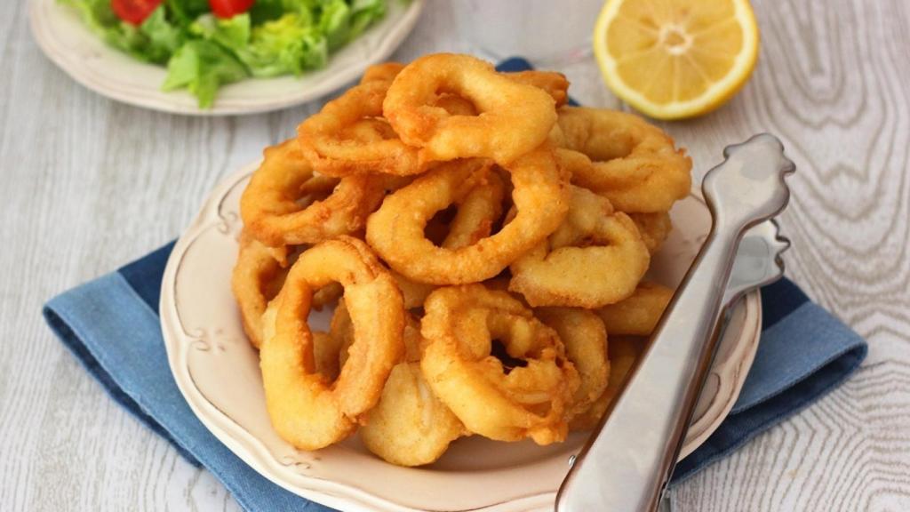 Calamares a la romana sin huevo