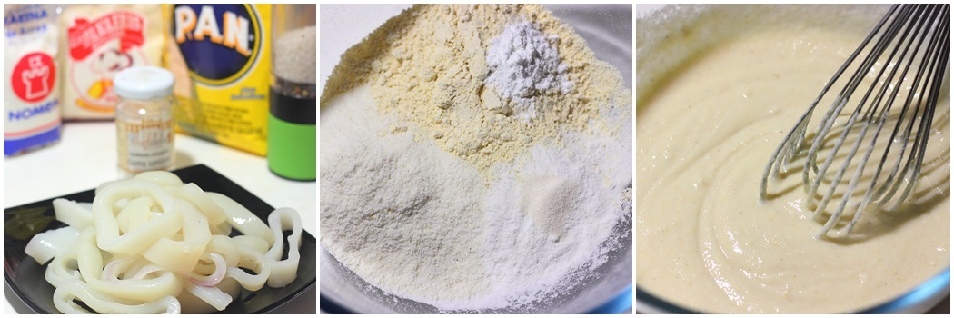 Calamares a la romana sin huevo