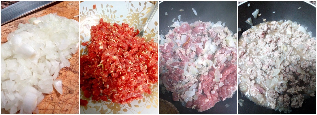 Pasta rellena de carne