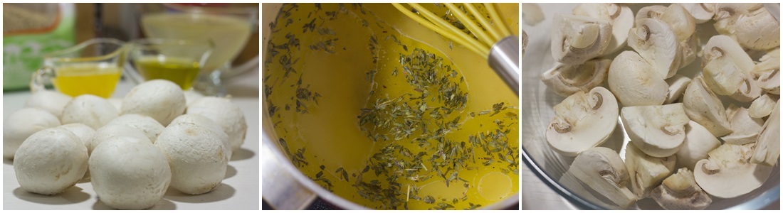 Champiñones marinados