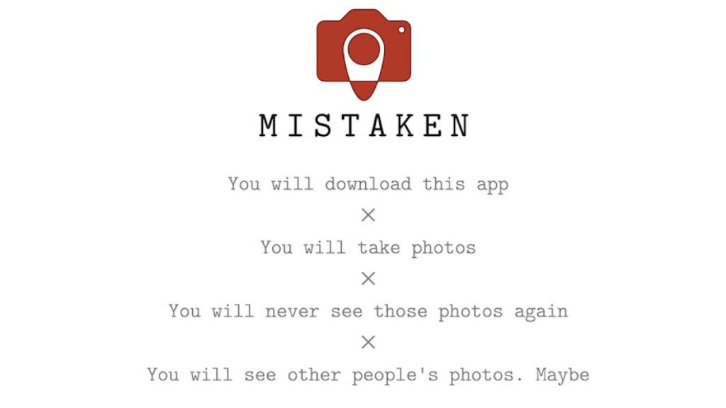 Haz una foto que nunca verás y recibe a cambio la de un extraño con Mistaken