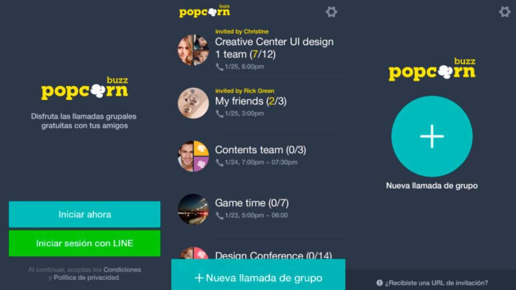 Line lanza Popcorn Buzz, llamadas en grupo de hasta 200 participantes