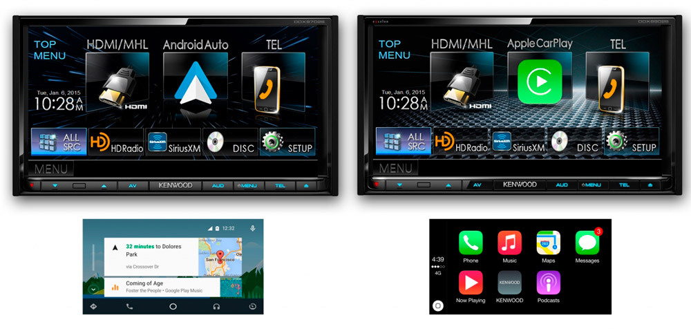 kenwood-coche-auto-android-carplay