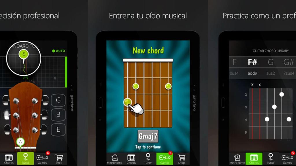 GuitarTuna: afina tu guitarra con Android
