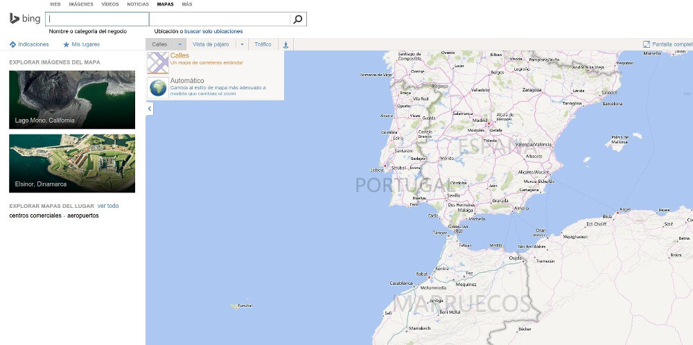 bing mapas