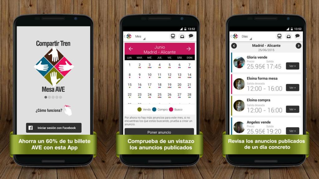 Compartir mesa en el AVE, la aplicación que te permite ahorrar hasta un 60%