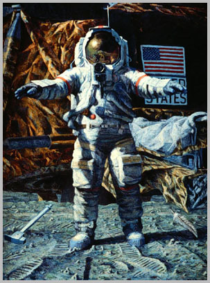 nasa luna martillo pluma 1