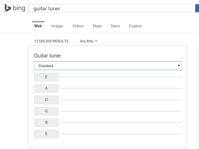 bing afinador guitarra 1