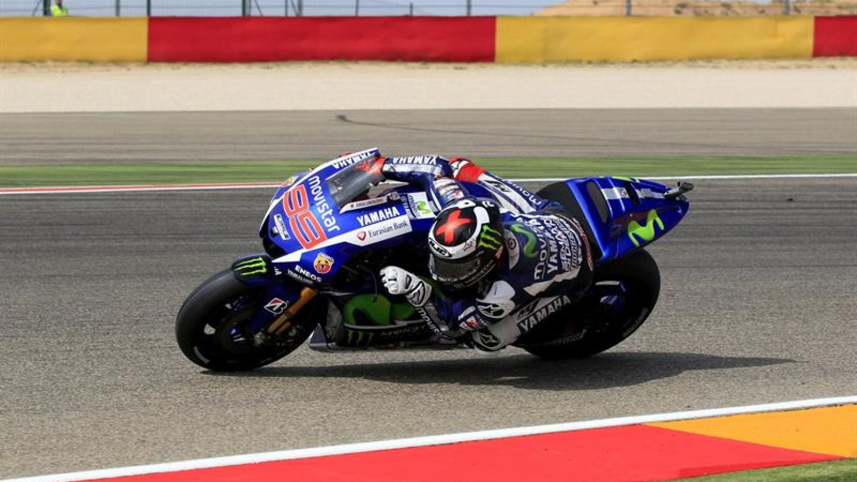 El piloto español durante la prueba clasificatoria.