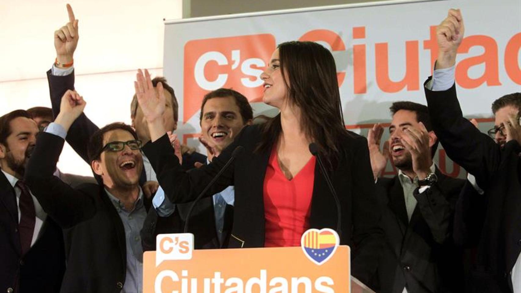 Inés Arrimadas, tras conocer los resultados electorales