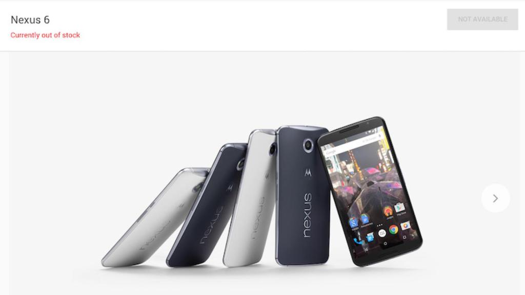 Nexus 6 agotado en Google Store, su futuro es una incógnita