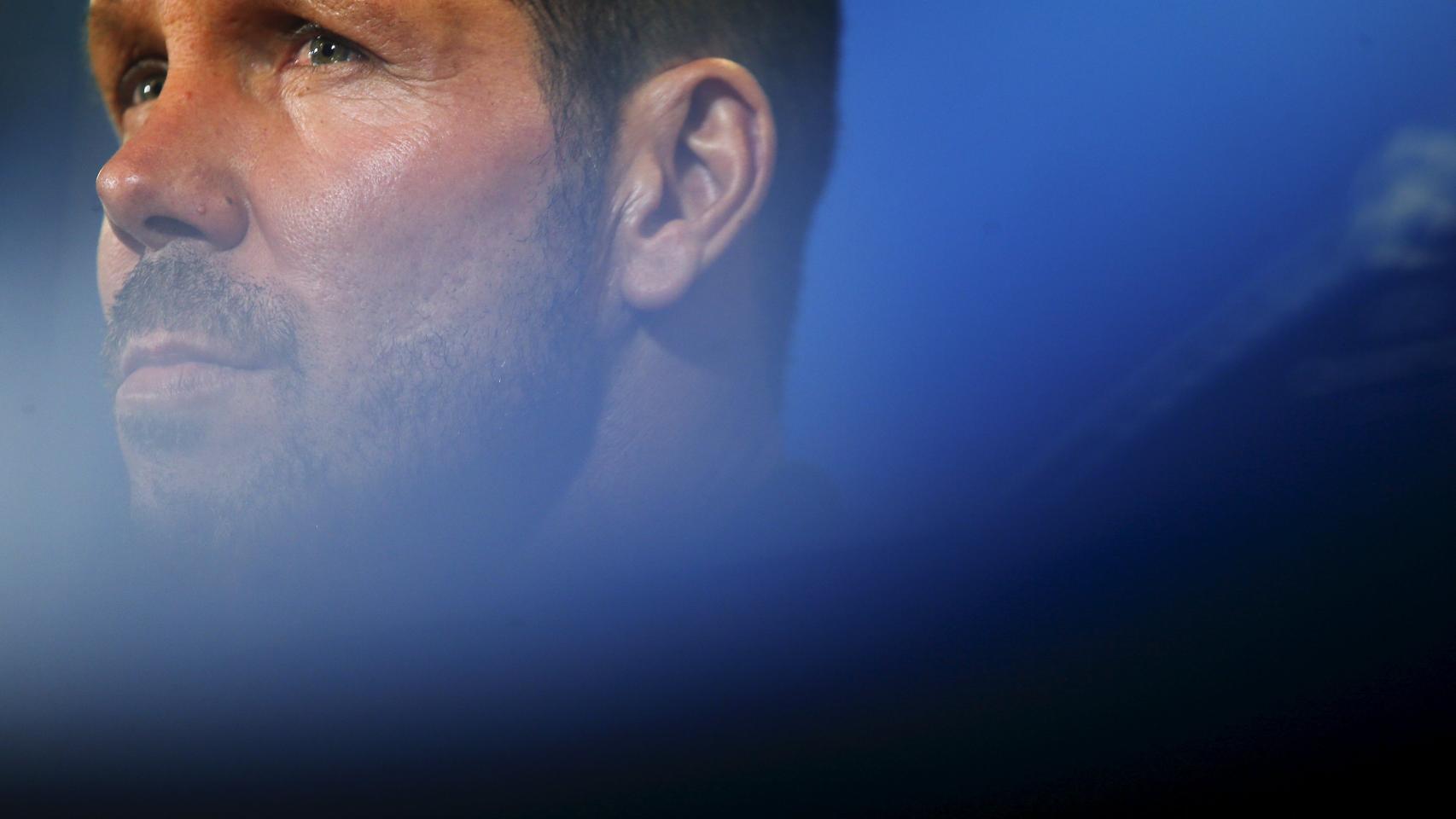 Diego Simeone, durante la rueda de prensa previa al partido.
