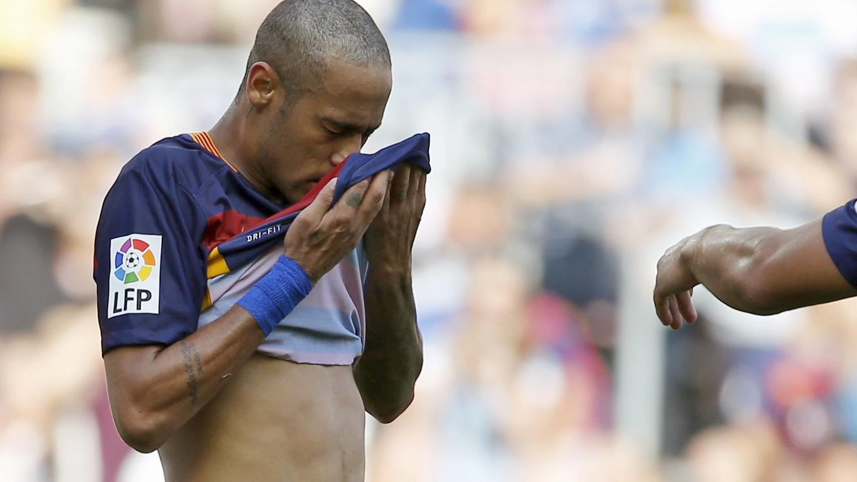 Neymar, durante un encuentro del Barcelona.