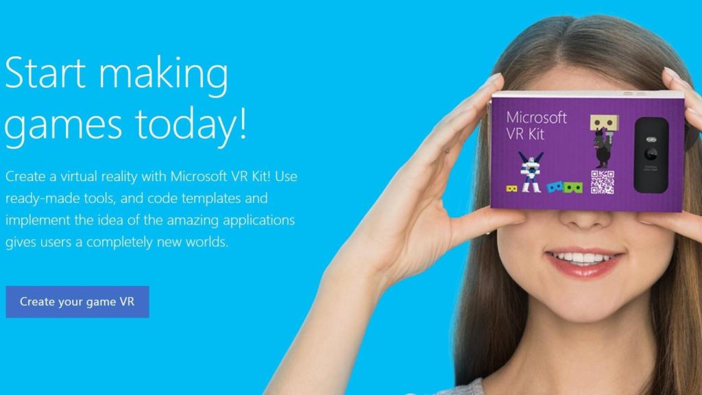 Microsoft también quiere su casco de realidad virtual de cartón para móviles