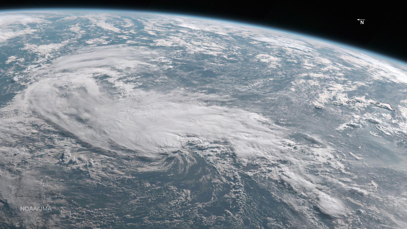 Tormenta tropical Malia sobre Hawai, el pasado 21 de septiembre.