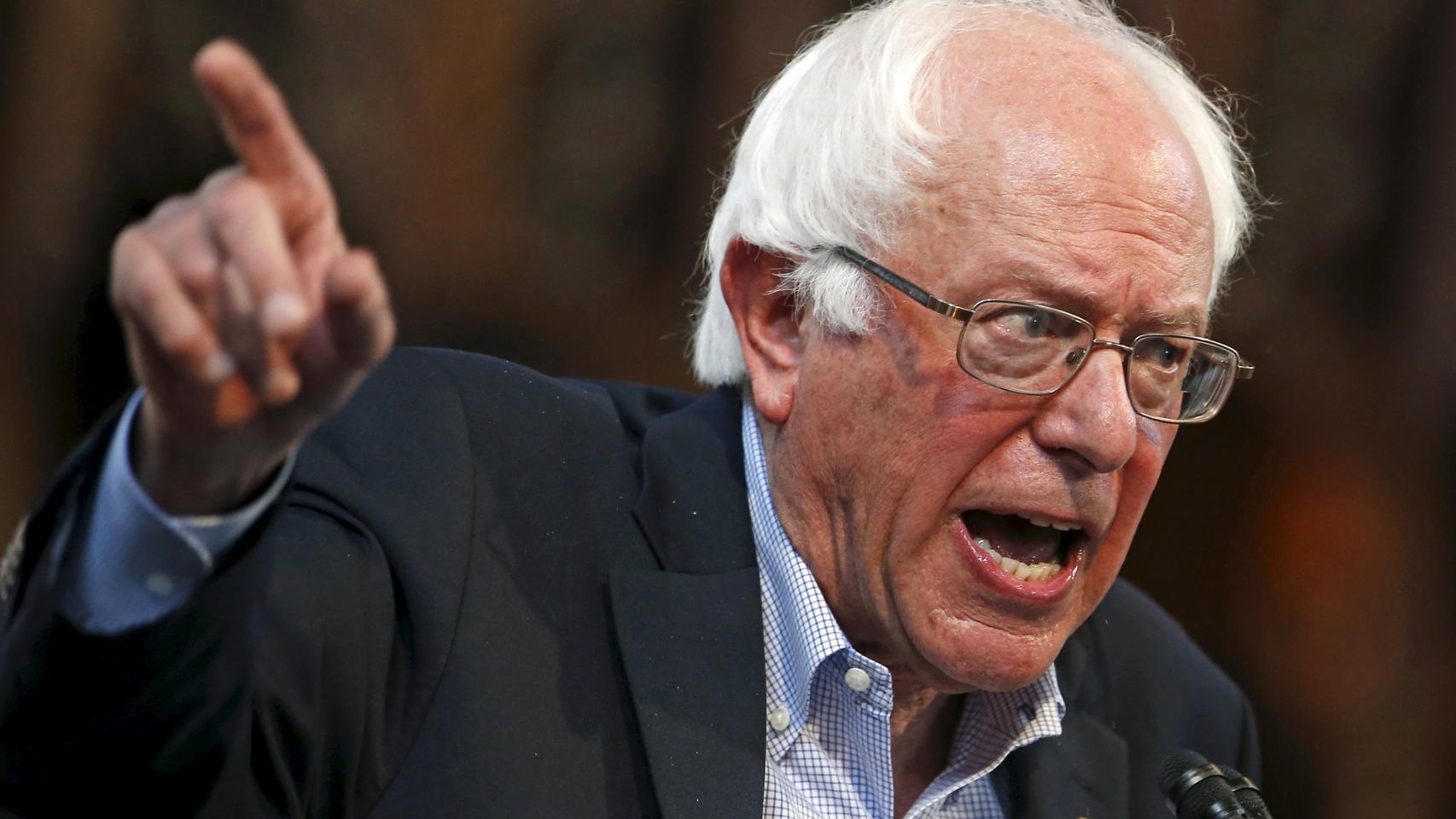 El candidato demócrata Bernie Sanders.