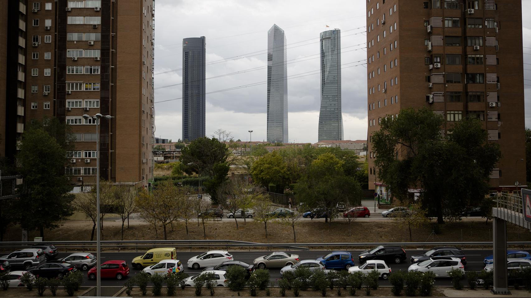 Este lunes las entradas a Madrid se colapsaron.