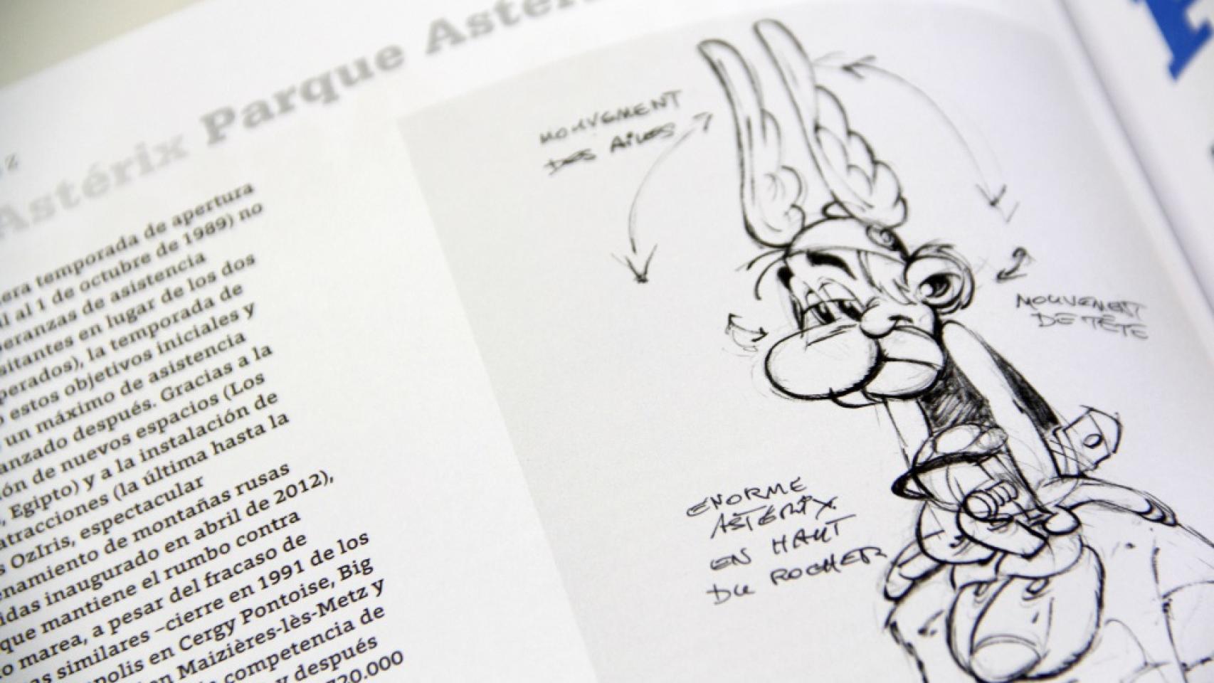 Uno de los bocetos incluidos en la obra.