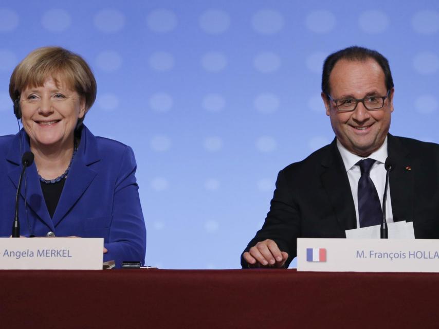 Merkel y Hollande honran el discurso de sus antecesores en 1989.