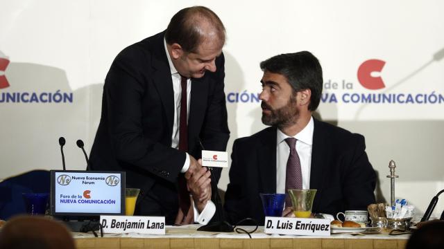 Benjamín Lana (director editorial) y Luis Enríquez, consejero delegado de Vocento.