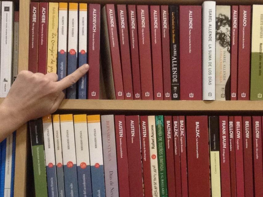 Uno de los pocos ejemplares que había en Madrid de 'Voces de Chernóbil'