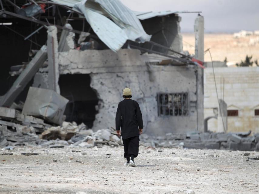 Idlib, escenario de uno de los bombardeos rusos sobre Siria.