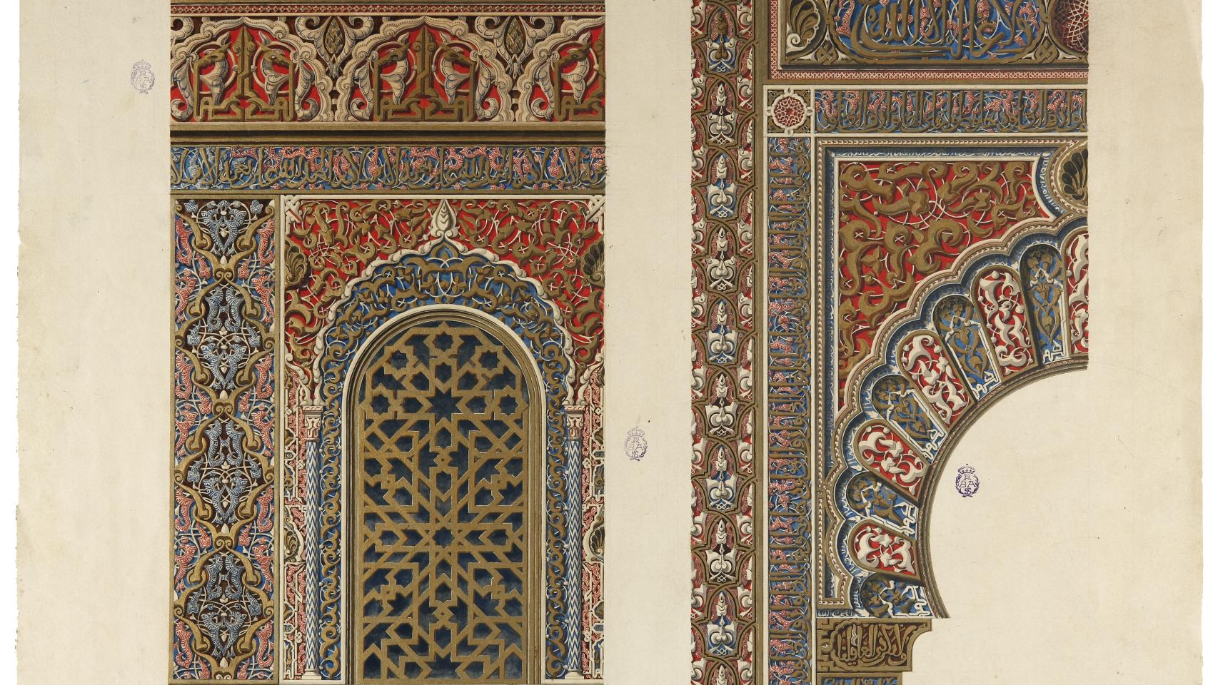 Qibla Partal dibujada por R.Contreras.