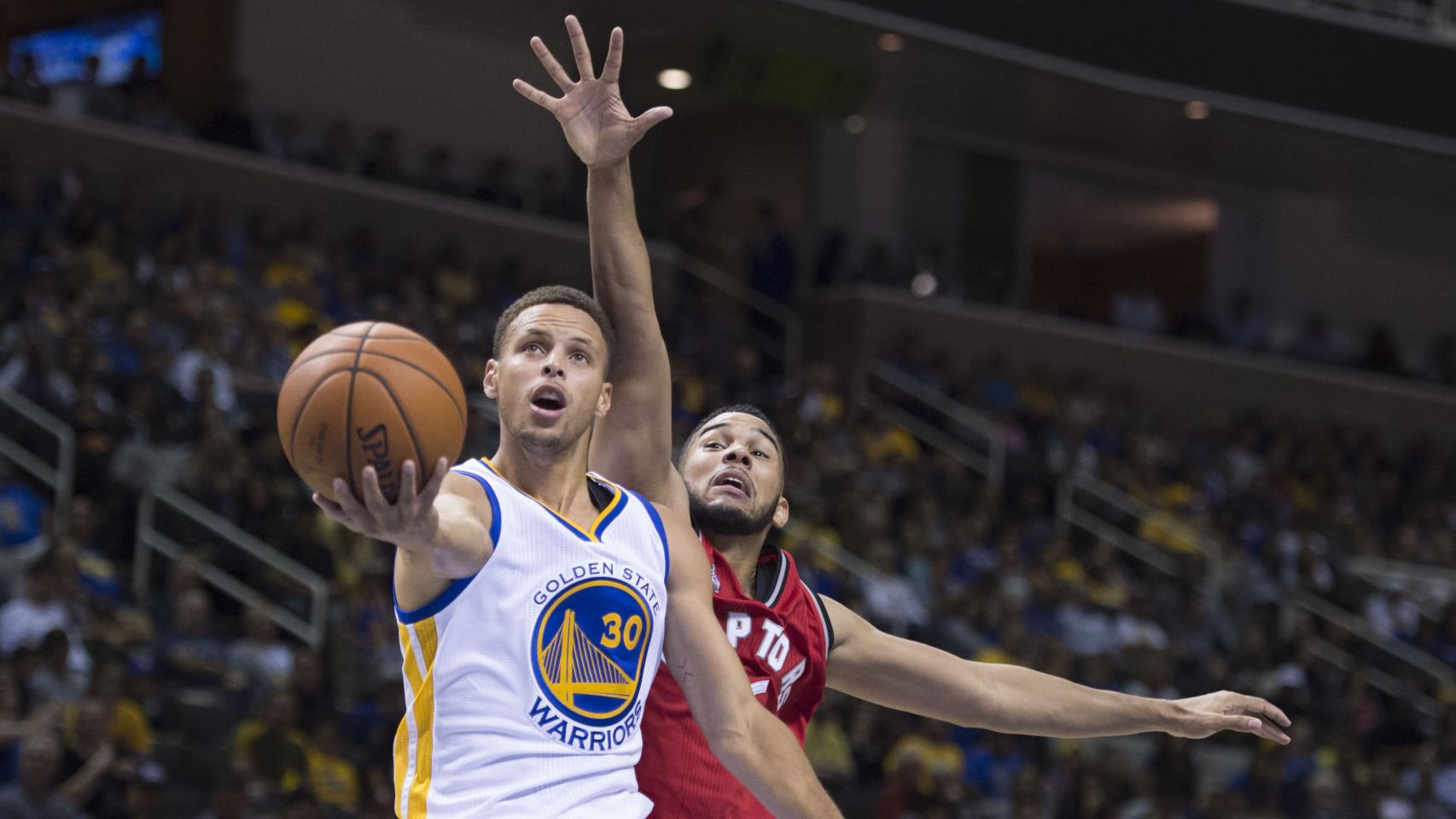 Stephen Curry en un amistoso jugado esta semana.