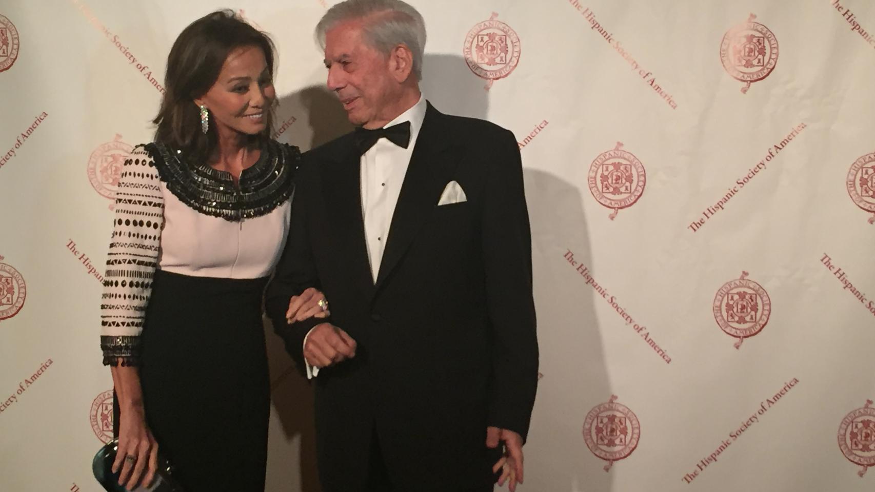 Preysler y Llosa este jueves en la Hispanic Society