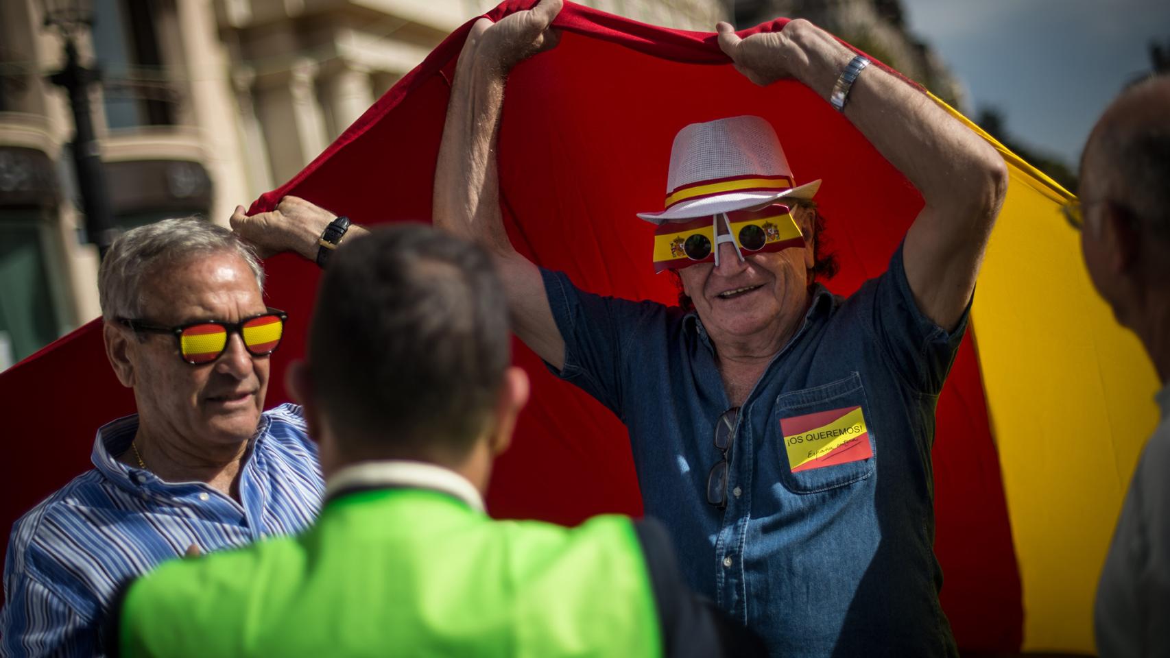 En 2014, 38.000 personas se manifestaron en la plaza de Cataluña