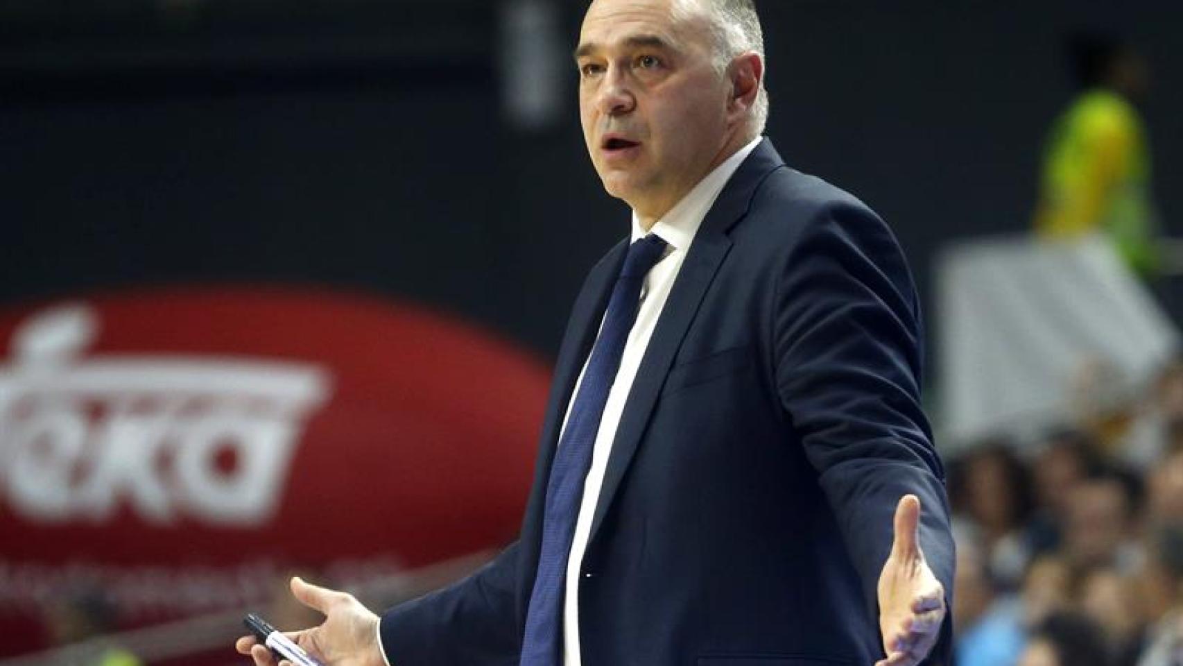 Pablo Laso en la derrota contra el Valencia Basket / EFE