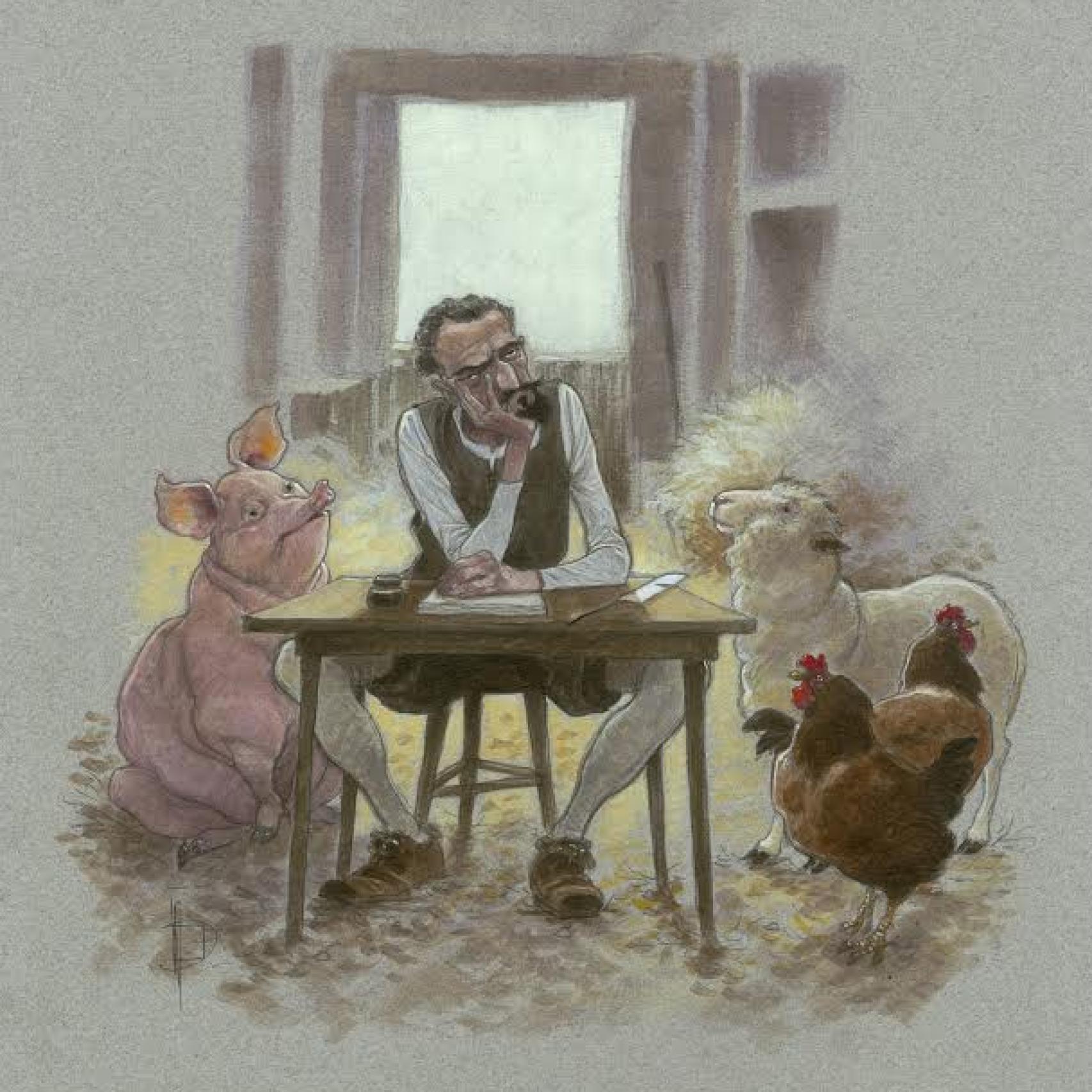 Un episodio de la biografía de Cervantes, ilustrado.