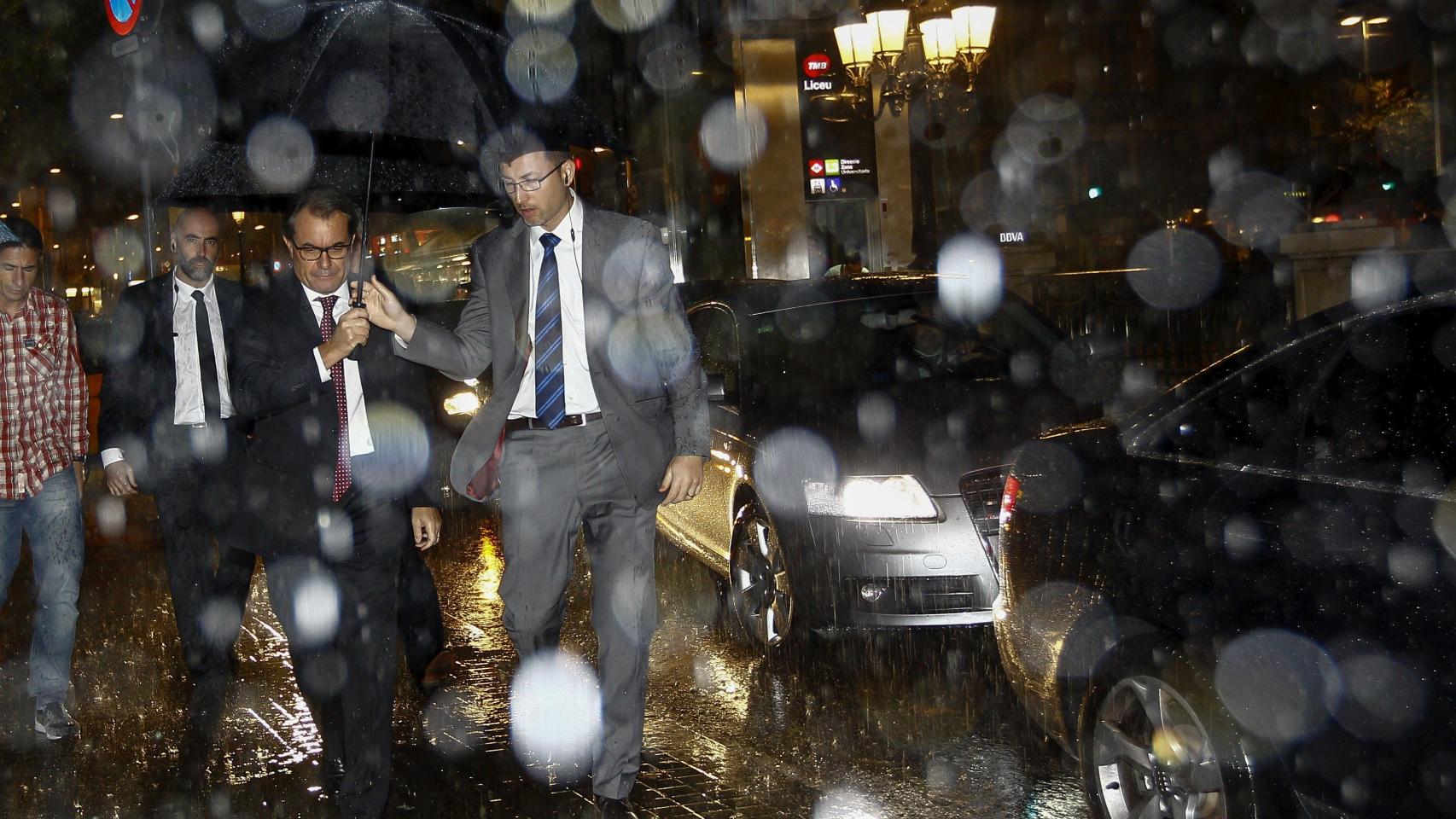 Artur Mas llega al Liceu el pasado  día 10