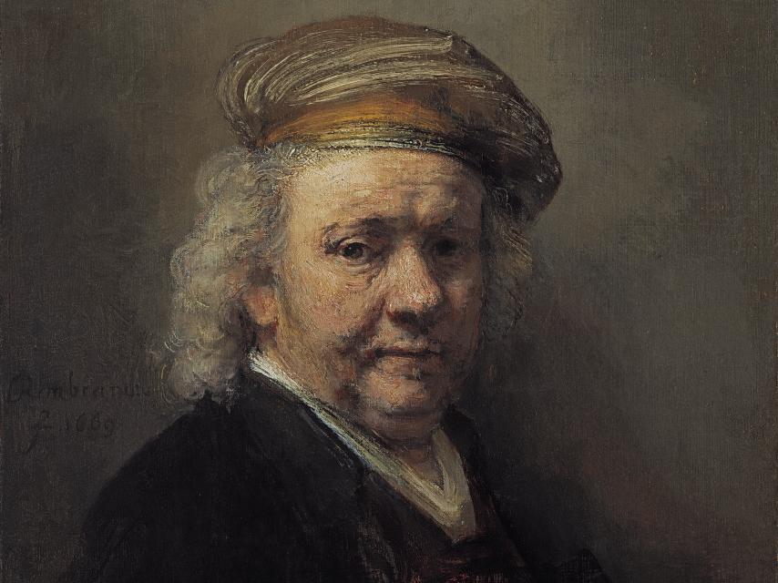 Autorretrato de Rembrandt (1669), en el Museo Mauritshuis