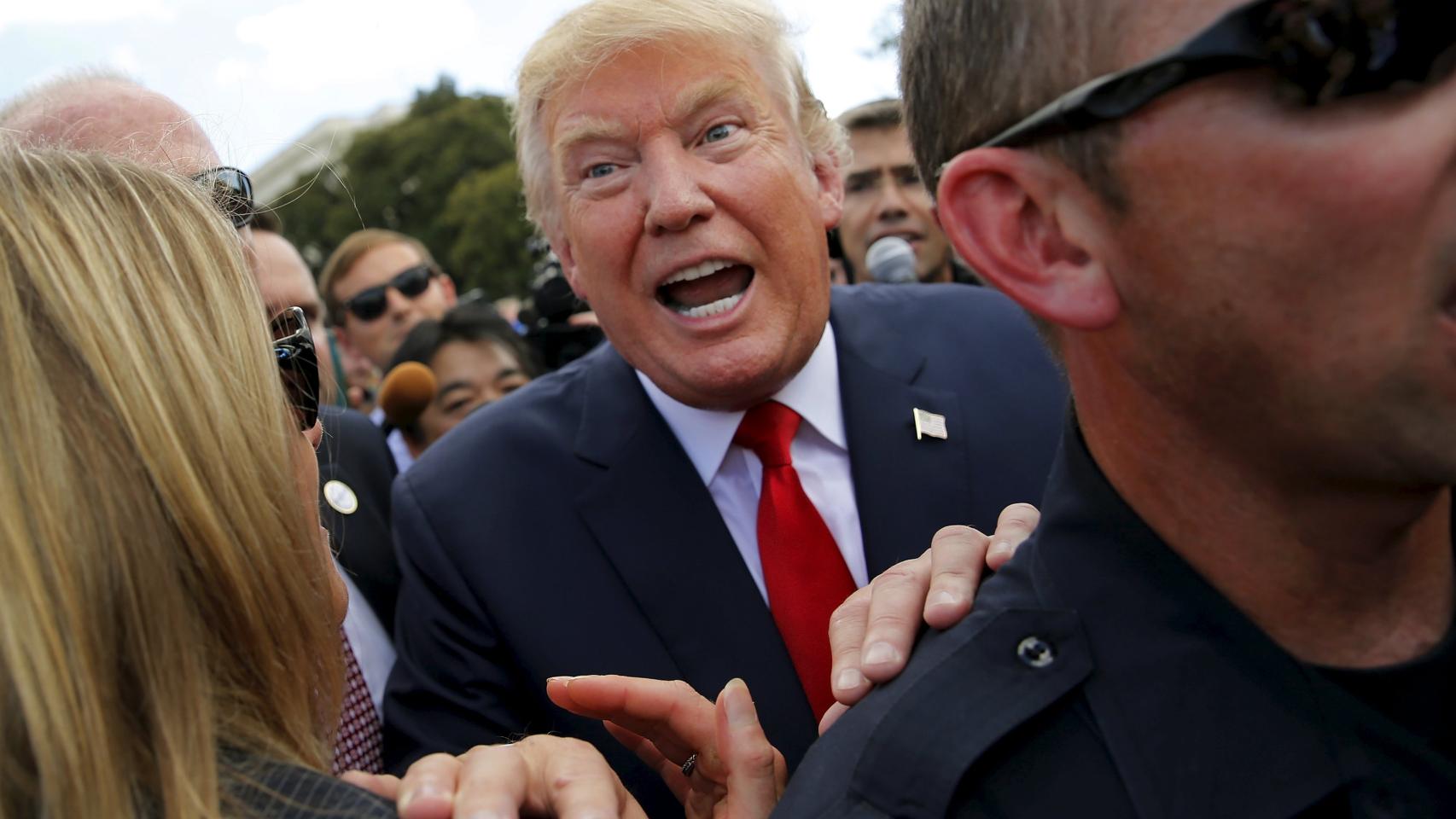 Donald Trump, durante un acto de su campaña en septiembre