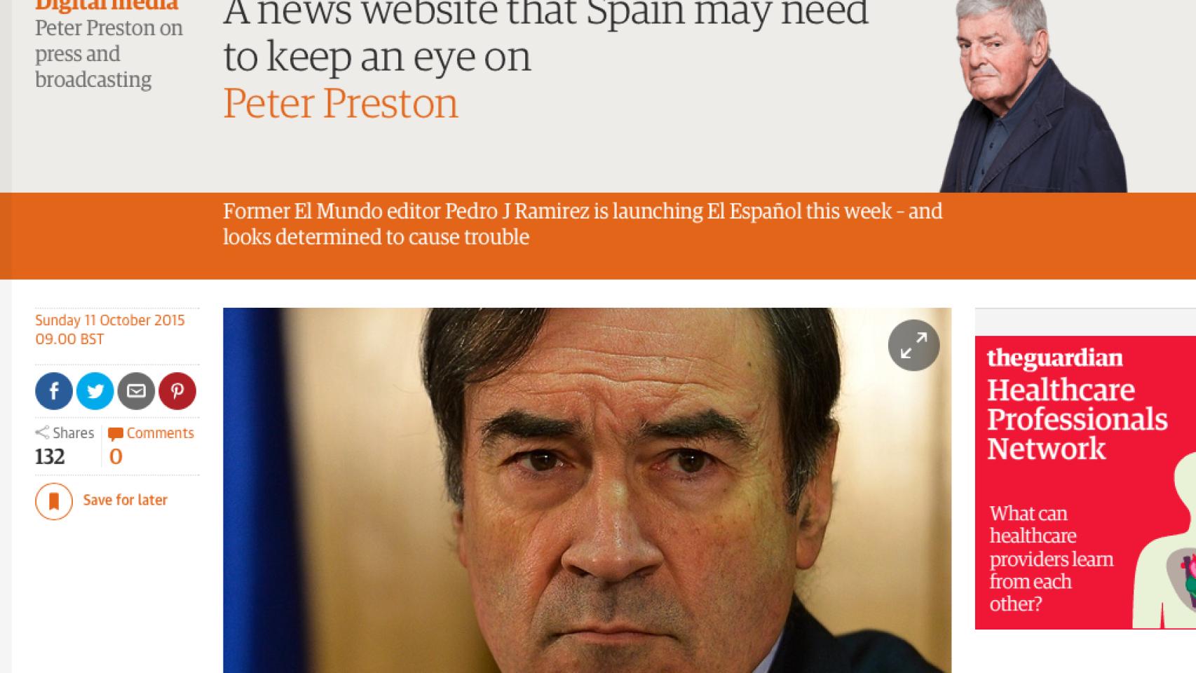 Artículo de Peter Preston.